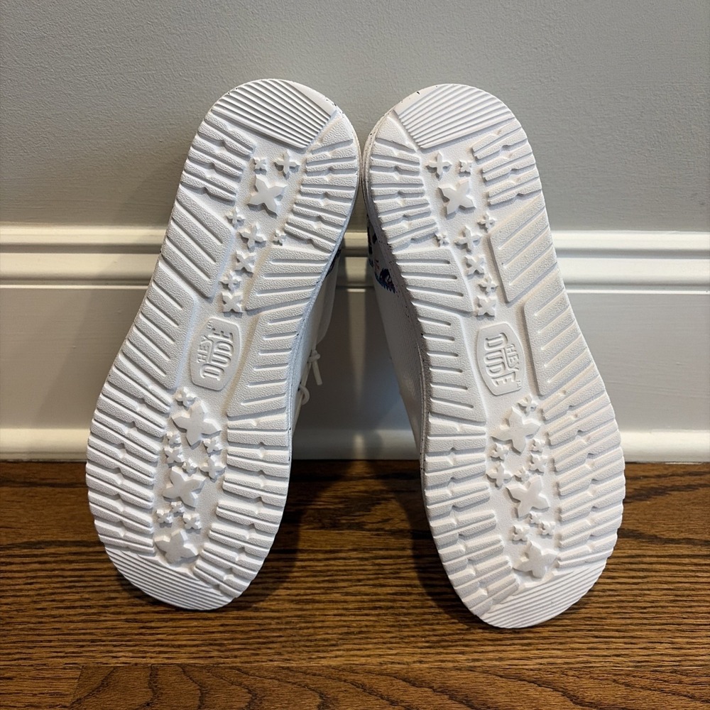 Hey Dude Wally Funk Americana Party Slip On White Comfort Shoes Men's Size 11 - Picture 5 of 8